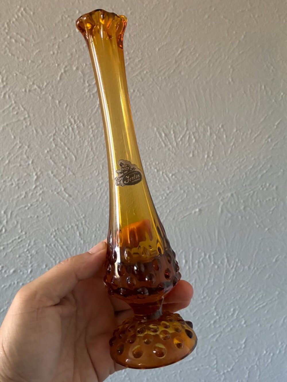 Fenton Hobnail Bud Vase